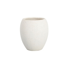 [91556] Bicchiere porta spazzolini bianco linea Stone