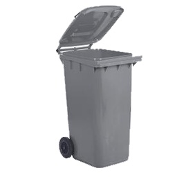 [90020] Bidone carrellato 120Lt grigio per raccolta differenziata