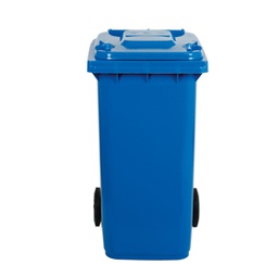 [86726] Bidone carrellato 240Lt bianco per raccolta differenziata