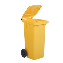 [90961] Bidone carrellato 240Lt giallo per raccolta differenziata