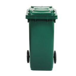 [86728] Bidone carrellato 240Lt verde scuro per raccolta differenziata