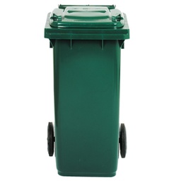 [86728] Bidone carrellato 240Lt verde scuro per raccolta differenziata