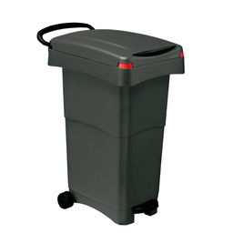[86738] Bidone mobile 80Lt a pedale grigio per raccolta differenziata