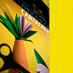 [37239] Blister 10fg cartoncino 35x50cm 220gr giallo Cartacrea Fabriano