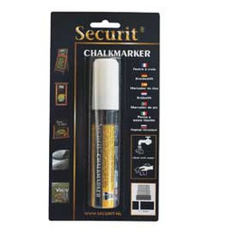 [71674] Blister 1 marcatore a gesso liquido punta maxi bianco SECURIT
