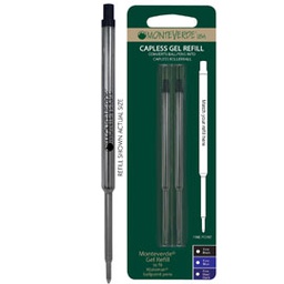 [64789] Blister 2 refill GEL per sfera Parker ® NERO PUNTA FINE