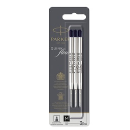 [94549] Blister 3 refill sfera Quinkflow medio nero Parker