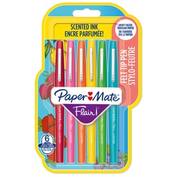 [95237] Blister 6 pennarelli Flair Nylon colori assortiti Scented Papermate