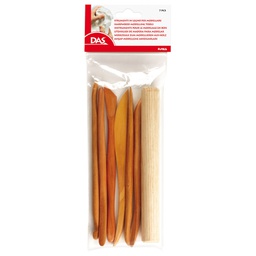 [61786] BLISTER 7 SPATOLE IN LEGNO PER MODELLARE DAS