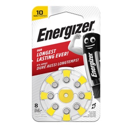 [92916] Blister 8 pile per apparecchi acustici 10 Zinc Air Energizer