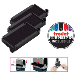 [83439] Blister da 3 tamponi 6/4910 nero Trodat