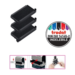 [83433] Blister da 3 tamponi 6/4912 nero Trodat