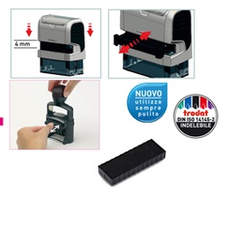 [83433] Blister da 3 tamponi 6/4912 nero Trodat