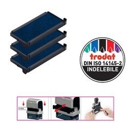 [83432] Blister da 3 tamponi 6/4915 blu Trodat