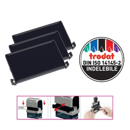 [83440] Blister da 3 tamponi 6/4926 nero Trodat