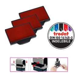[83434] Blister da 3 tamponi 6/56 rosso Trodat