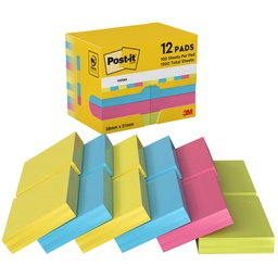 [64208] BLOCCO 100foglietti Post-it® 38x51mm 653-TFEN ENERGY 72GR ASSORTITO