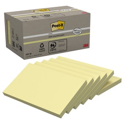 [64222] BLOCCO 100foglietti Post-it® Notes Green 76x127mm 655-1B GIALLO