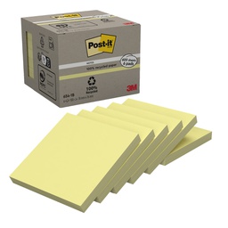 [64221] BLOCCO 100foglietti Post-it® Notes Green 76x76mm 654-1B GIALLO