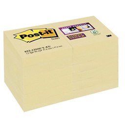 [71247] BLOCCO 90foglietti Post-it® Super Sticky Giallo Canary 47,6x47,6mm 622-12SS-CY