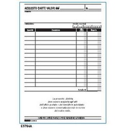 [50247] BLOCCO ACQUISTO VALORI BOLLATI 50/50FG AUTORIC. 23X15 E5784A