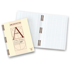 [30095] BLOCCO ARCHITETTO SPIRALE 22X29,7CM 10MM 40FG 100GR