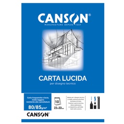 [63703] BLOCCO CARTA LUCIDA MANUALE 230x330mm 10FG 80GR CANSON