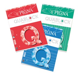 [28752] Blocco collato Quablock Original 80gr 50fg A4 4mm PIGNA