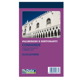 [90882] Blocco comande 25/25copie autor. 16,8x10cm DU161870000