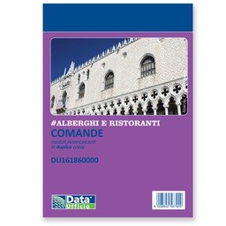 [93649] Blocco comande 25x2 copie autor. dim. 10,5x7,4cm DU161860000
