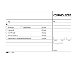 [51158] BLOCCO COMUNICAZIONI TELEFONICHE 100FG USO MANO 9,9X17 E5693