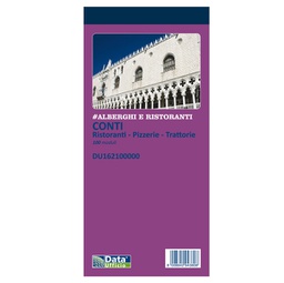 [90886] Blocco conti ristoranti/pizzerie/trattorie 100copie 21,5x10cm DU162100000