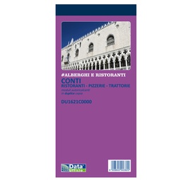 [90887] Blocco conti ristoranti/pizzerie/trattorie 50copie 21,5x10cm DU1621C0000
