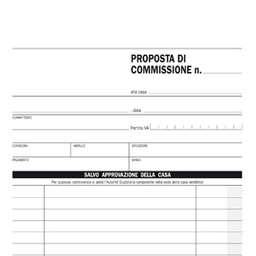 [63273] BLOCCO COPIA COMMISSIONE 23X15cm 50fg 2 copie aurotic. E5229A EDIPRO