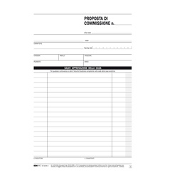 [63273] BLOCCO COPIA COMMISSIONE 23X15cm 50fg 2 copie aurotic. E5229A EDIPRO