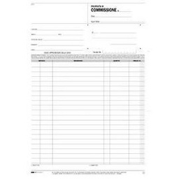 [50265] BLOCCO COPIA COMMISSIONI 29,7X21cm 50fg 2 copie autoric. E5236A EDIPRO