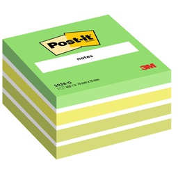 [44715] BLOCCO CUBO 450foglietti Post-it® 76x76mm 2028-G PASTELLO VERDE