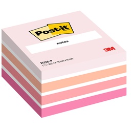 [44714] BLOCCO CUBO 450foglietti Post-it® 76x76mm 2028-P PASTELLO ROSA