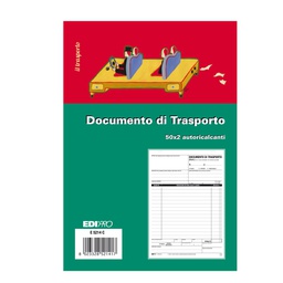 [50257] BLOCCO DDT 50/50 FOGLI AUTORIC. 23X15 E5214C