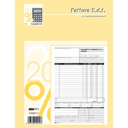 [61715] BLOCCO DDT/FATTURA 29.7X22CM 33fg 3 copie AUTORIC. E5222CT