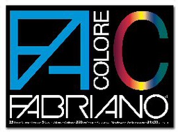 [34947] BLOCCO FACOLORE (24X33CM 25FG 220GR 5 COLORI FABRIANO