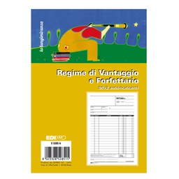 [86958] Blocco fattura contribuenti min/forfett. 50x2 fogli autoric. 22X14.8 E5285A