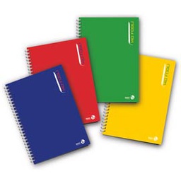 [77347] BLOCCO NOTES SPIRALATO L/Lungo 22,3x29,7cm 80gr 1Rigo 140fg BM