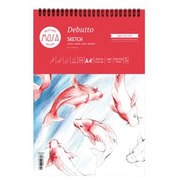 [89396] Blocco per schizzi Debutto A4+ - 21x29,7cm 70fg 120gr MUSA