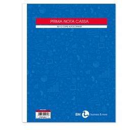 [67691] BLOCCO PRIMA NOTA CASSA 22x28cm 50fgx 2copie ric. BM