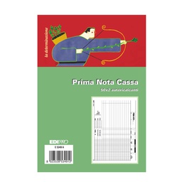 [50271] BLOCCO PRIMA NOTA CASSA 50/50 FOGLI AUTORIC. 14,8X23 E5349A