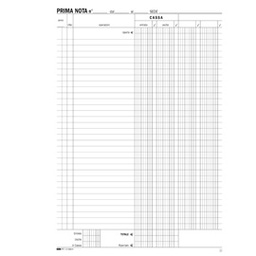 [51925] BLOCCO PRIMA NOTA CASSA 50/50 FOGLI AUTORIC. 31X21 E5369A