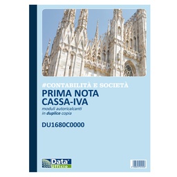 [90902] Blocco prima nota cassa/iva 50/50copie autor. 29,7x21,5cm DU1680C0000