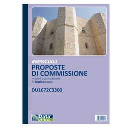 [90899] Blocco Proposte Commissione 33/33/33copie autor. 29,7x21,5cm DU1672C3300