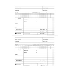 [51220] BLOCCO RETRIBUZIONI DOMESTICI 24x15cm 25fg 3copie ric. E5744A EDIPRO
